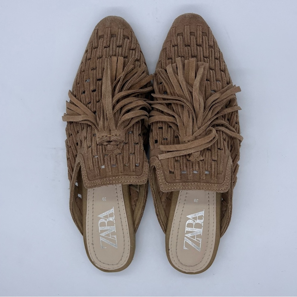 Zara woven flats